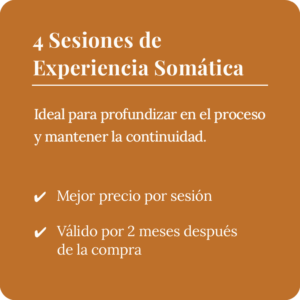 Imagen producto 4 Sesiones de SE Experiencia Somática