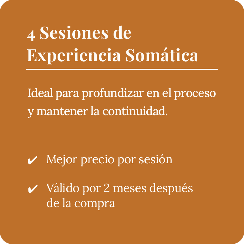 Imagen producto 4 Sesiones de SE Experiencia Somática